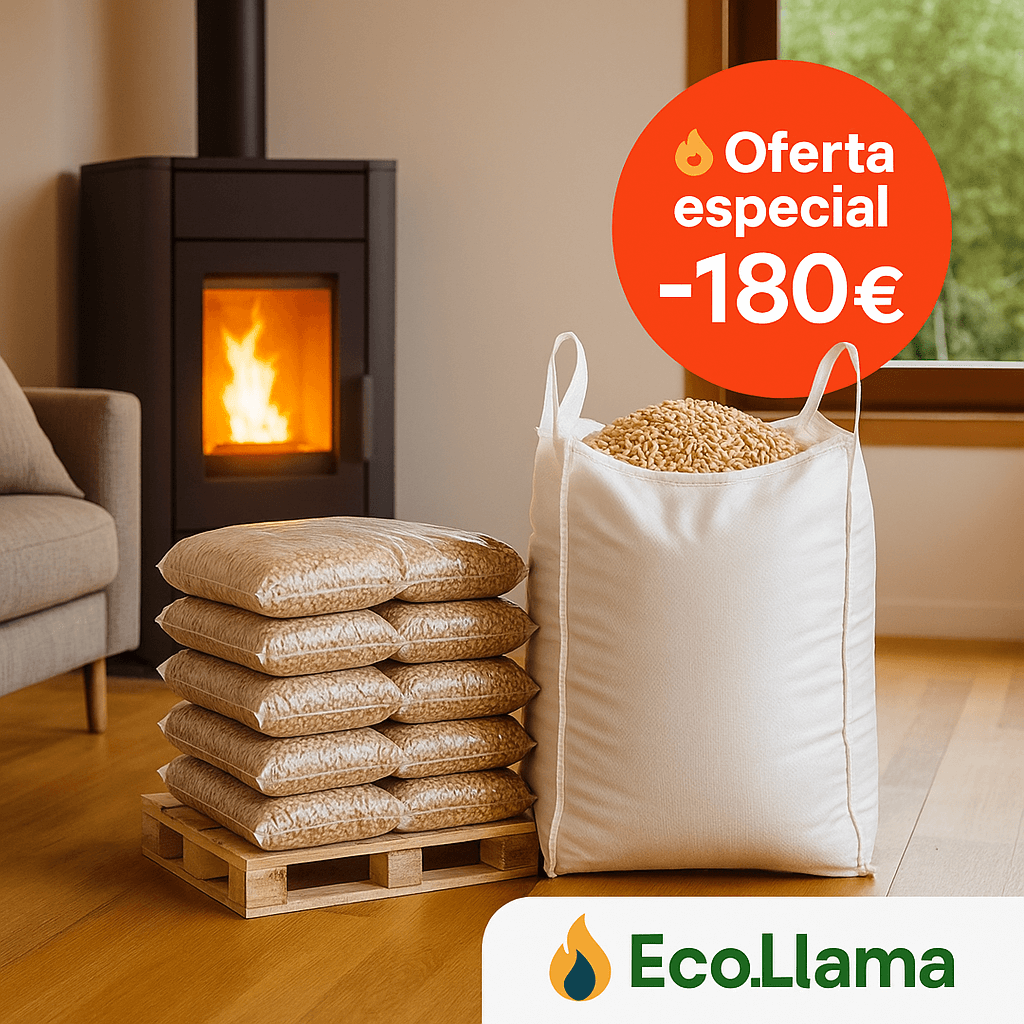 Pack Estufa + 1 m³ Pellets Premium