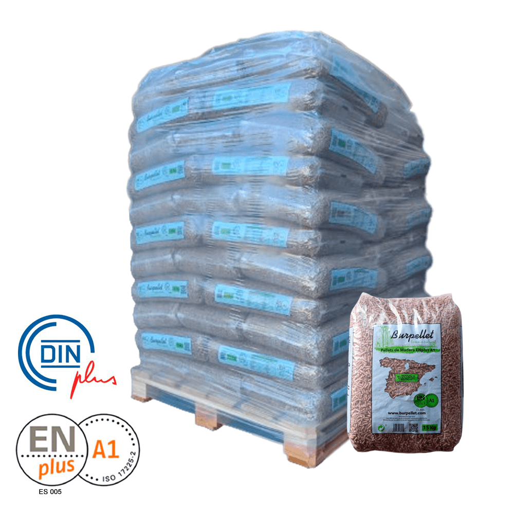 Palet Burpellet 72 sacos ENplus A1 DINplus